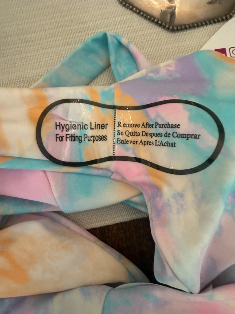 Buddy Love Pastel Tie-Dye One-Piece Swimsuit in Pink, Blue & Gold